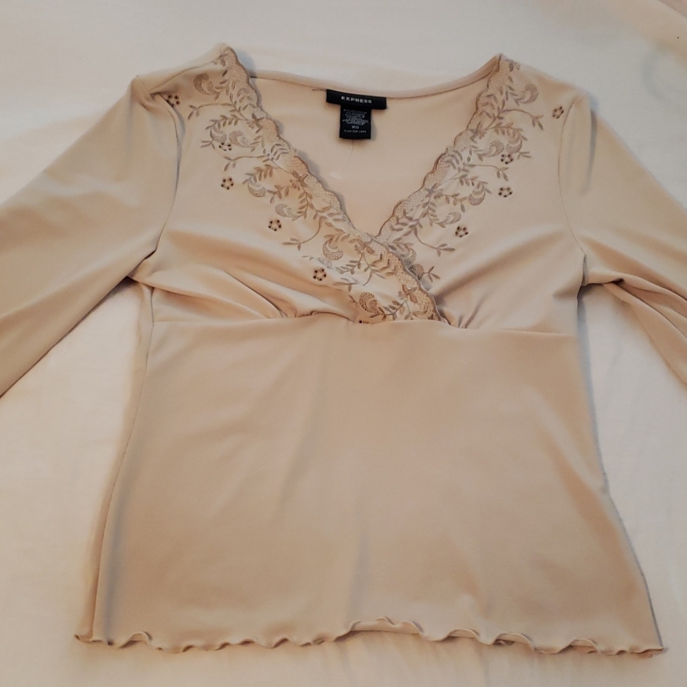 Cream beautiful blouse